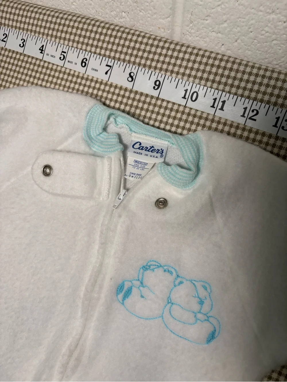 Vintage Carter’s Made in USA Baby Sleep Sack Bunting Up to 20 lbs